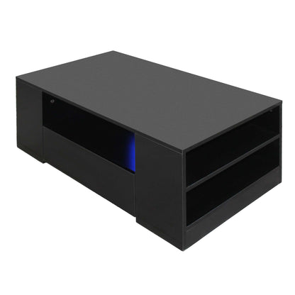 Bradwell High Gloss Coffee Table with LED Lighting – Modern Living Room Furniture